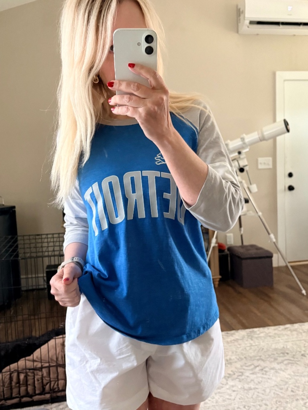 Detroit Lions NFL Womens Nike 3/4 Sleeve Shirt